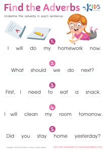 Adjectives Worksheet